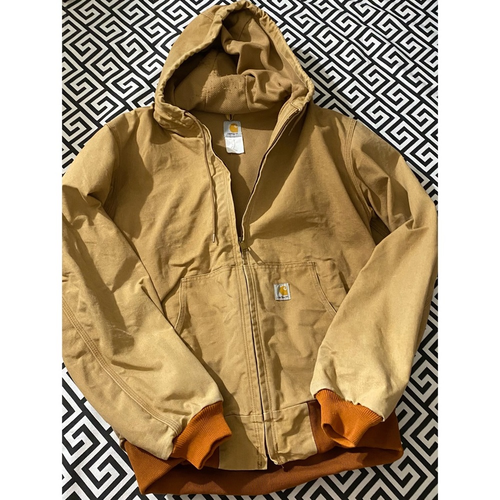 Vintage Carhartt fit firm duck lined thermal jacket